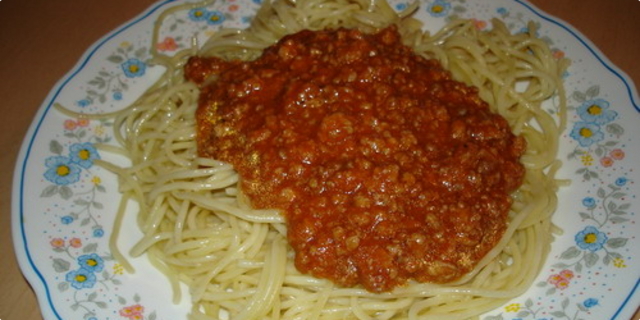 Slikovni rezultat za spageti bolognese