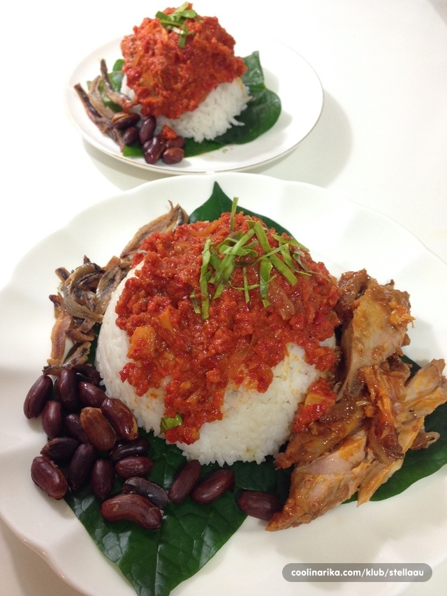 Sambal (bez ribljeg okusa) i Nasi Lemak (riza s kokosom) — Coolinarika
