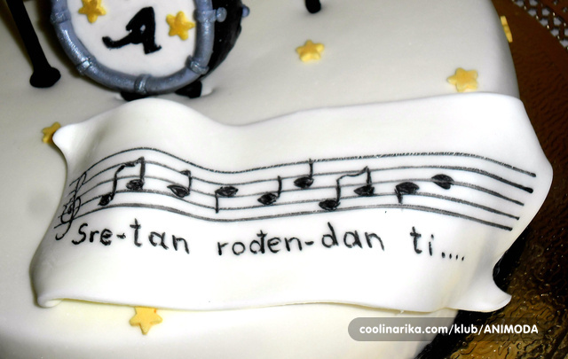 note sretan rođendan Note za muzičara,fondan — Coolinarika note sretan rođendan